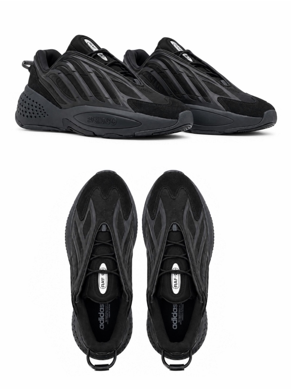 MEN'S ADIDAS ORIGINALS OZRAH SHOES BLACK SZ 9.5 - PREOWNED